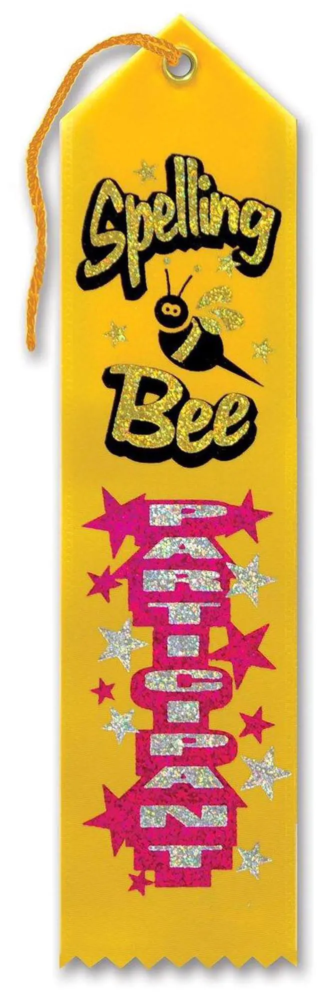 Alt view image 2 of 2 - Spelling Bee Participant Award Ribbon
