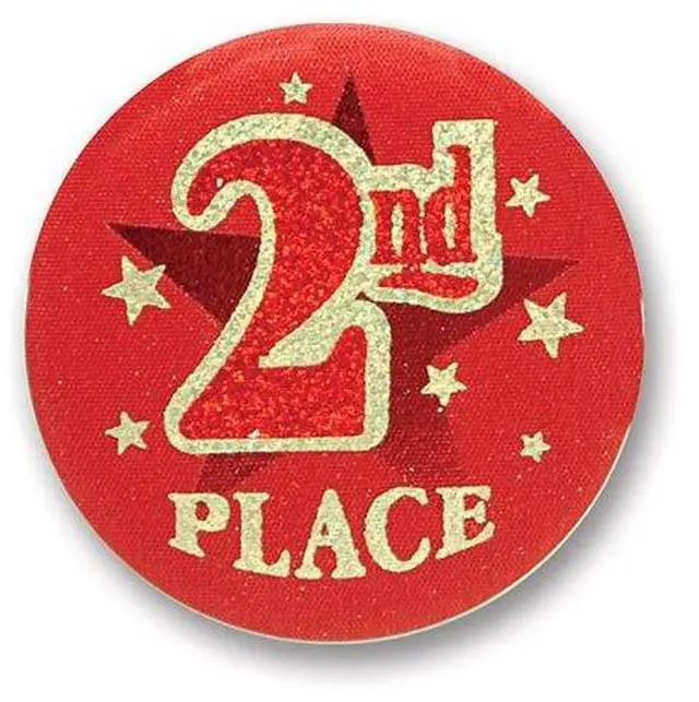 Alt view image 2 of 2 - 2nd Place Satin Button