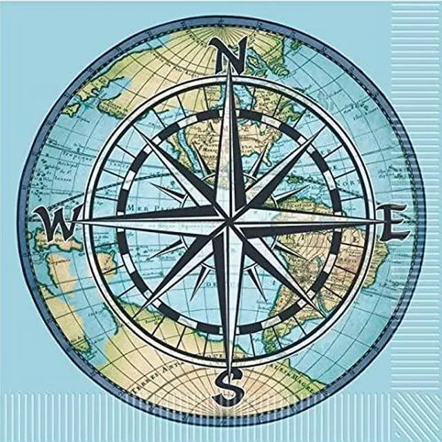 Main image of Bon Voyage Luncheon Napkins - Farewell Party Essentials (Pack Of 12)