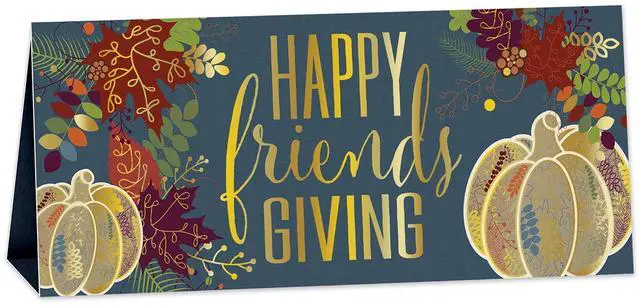 Main image of "Cheerful 3-D Foil Friendsgiving Centerpiece - Pack Of 12"