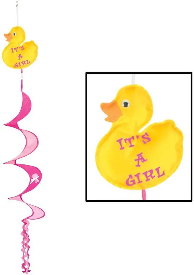Alt view image 2 of 2 - Just Duckie It's A Girl Wind-Spinner
