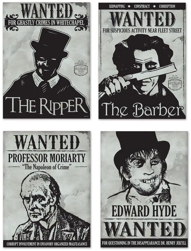 Main image of Sherlock Holmes Wanted Sign Cutouts