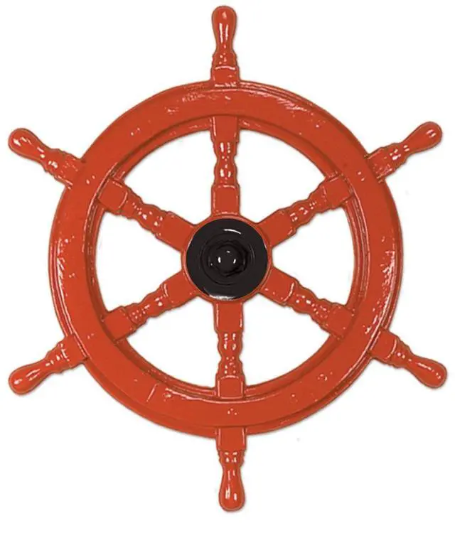Alt view image 2 of 2 - Plastic Ship's Helm