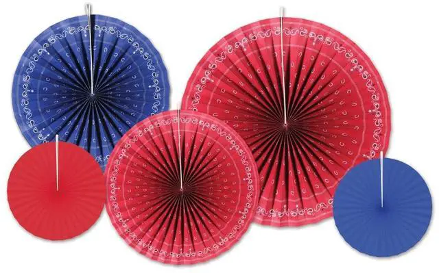 Main image of Bandana Accordion Paper Fans