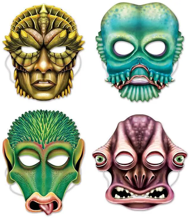 Alt view image 2 of 2 - Beistle Alien Masks