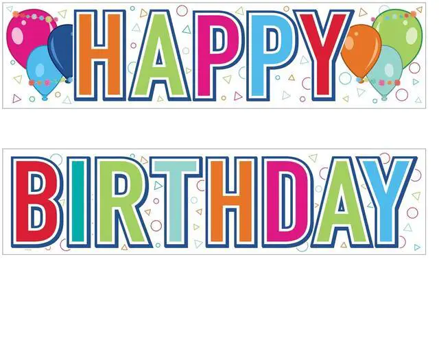 Main image of Jumbo Happy Birthday Yard Sign Set - Make Birthdays Extra Special!