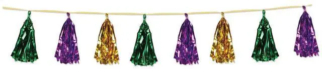Alt view image 2 of 2 - Beistle Metallic Tassel Garland