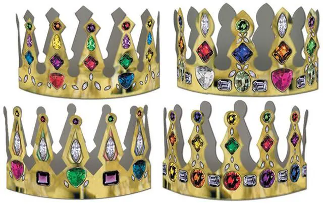 Main image of 72 Jeweled Crowns: Elegant, Glamorous, Perfect For Parties & Events