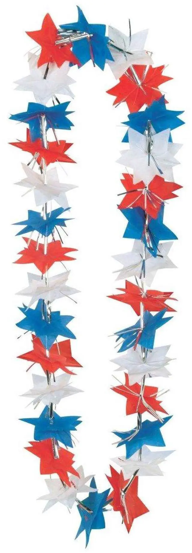 Alt view image 2 of 2 - Patriotic Star Party Lei