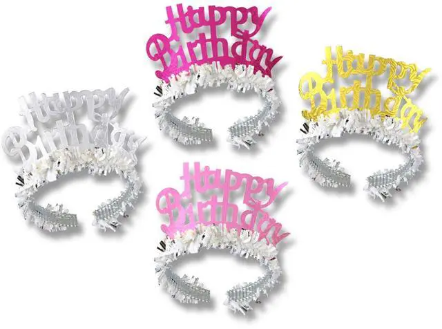 Main image of Happy Birthday Tiaras W/Fringe