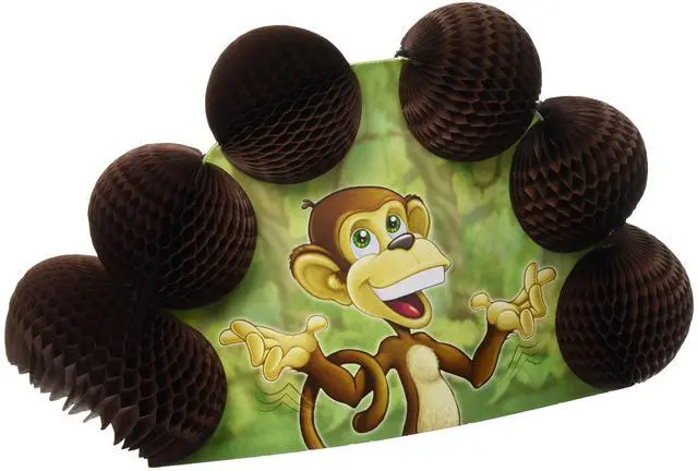 Main image of "Adorable Monkey Pop-Over Centerpieces - Pack Of 12 - Perfect For Parties!"