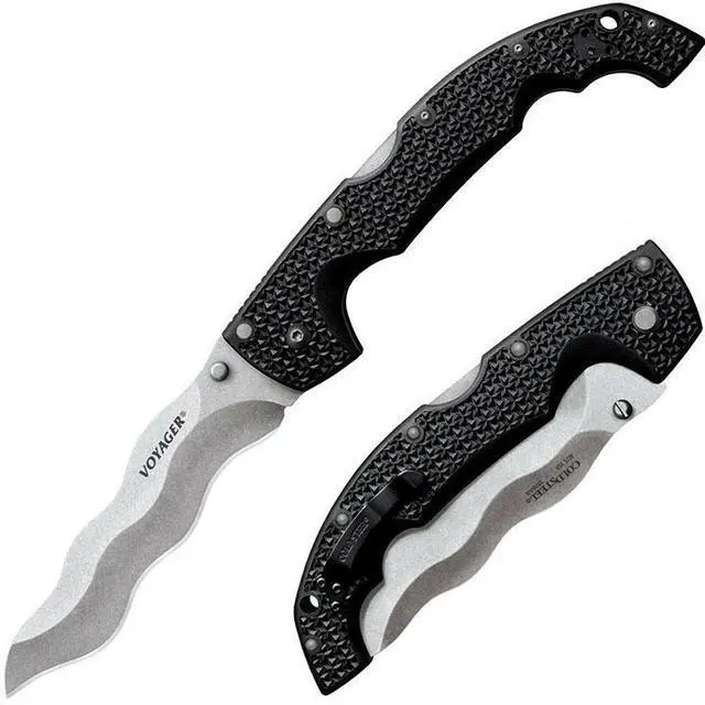 Alt view image 5 of 5 - COLD STEEL 29AXW COLD STEEL KRIS VOYAGER FOLDER 5.5 IN BLADE GRIV-EX HANDLE