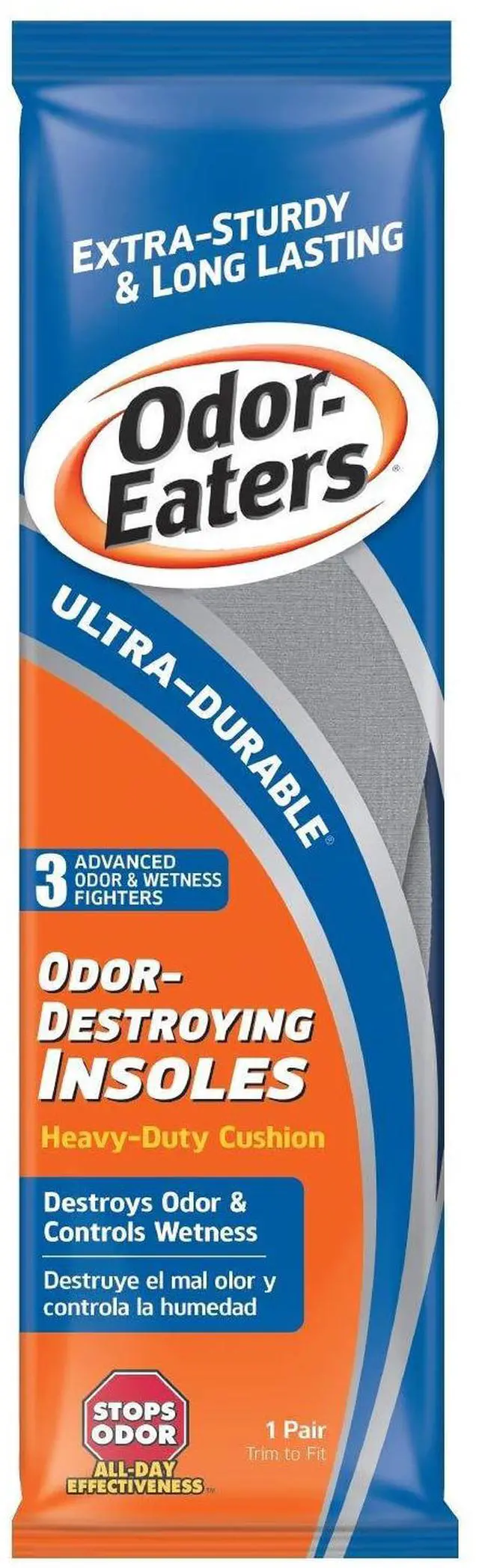 Alt view image 6 of 6 - Odor-Eaters Ultra Durable, Heavy Duty Cushioning Insoles, 1 pair
