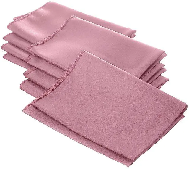Alt view image 2 of 2 - LA Linen 10-Pack Polyester Poplin Napkins, 18 by 18-Inch, Dusty Rose