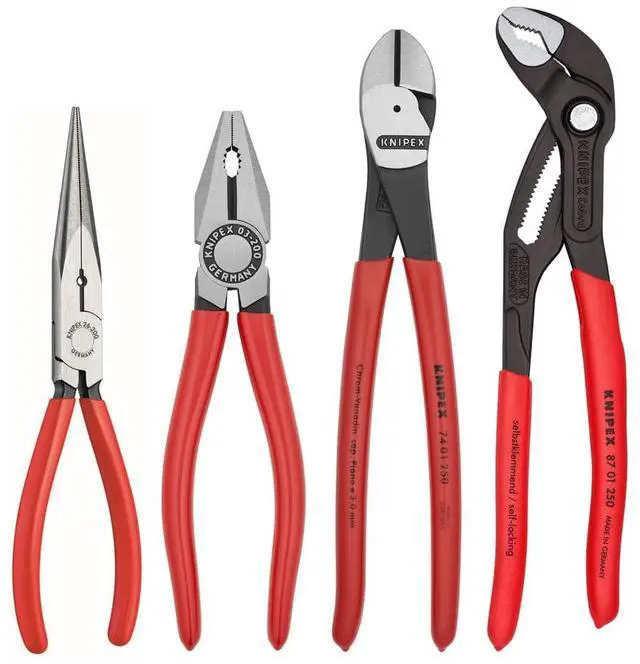 Alt view image 8 of 8 - Knipex 9K-00-80-94-US 4 Pc Pliers and Cutter Set