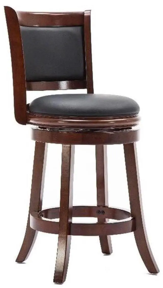 Alt view image 7 of 7 - Boraam 49824 Augusta Counter Height Swivel Stool, 24-Inch, Cherry