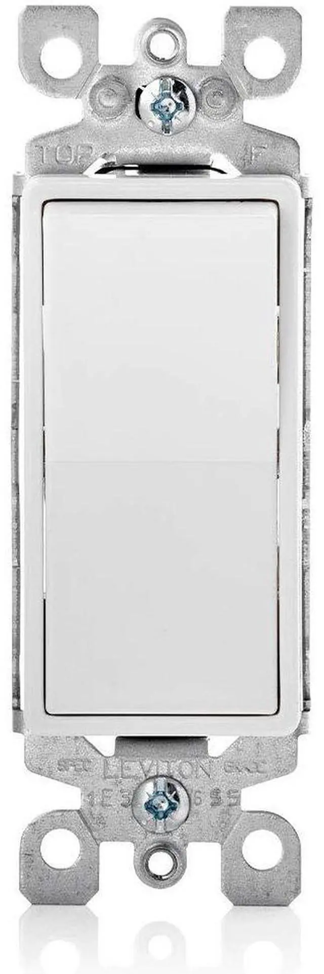 Alt view image 2 of 2 - Leviton Wht 1Pole Grnd Switch S12-05611-2WS Unit: EACH