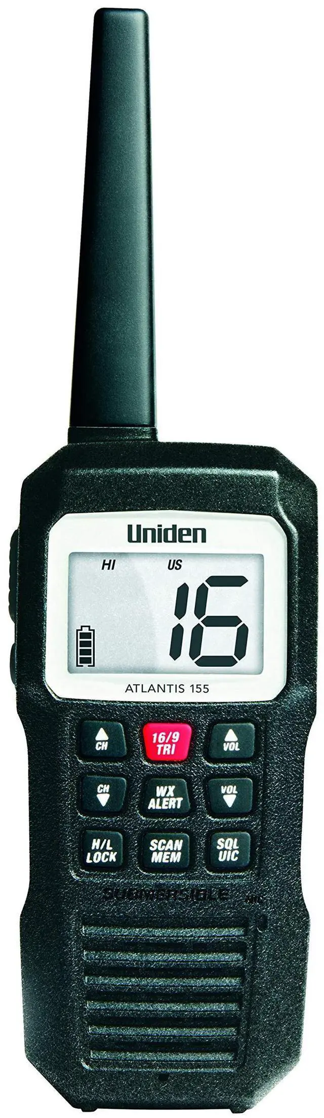 Alt view image 19 of 19 - UNIDEN Handheld 2-Way VHF Marine Radio Floating ATLANTIS 155