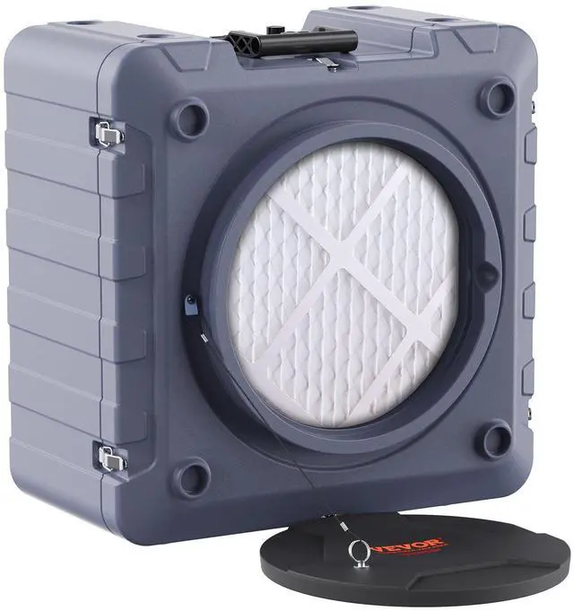 Alt view image 8 of 15 - VEVOR Air Scrubber with 3-Stage Filtration, Stackable Negative Air Machine 550 CFM, Air Cleaner with MERV10, Carbon, H13 HEPA, for Home, Industrial and Commercial Use