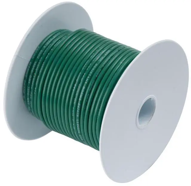 Main image of Ancor Green 8 AWG Tinned Copper Wire - 250'