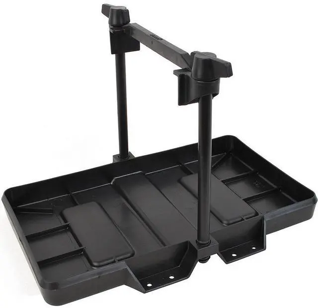 Main image of Attwood 9091-5 USCG-Approved 27 Series Adjustable Hold-Down Marine Boat Battery Tray  Black