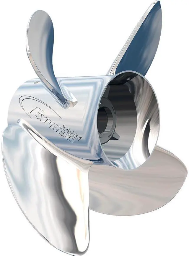 Alt view image 10 of 10 - Turning Point Express® EX-1419-4 Stainless Steel Right-Hand Propeller - 14 x 19 - 4-Blade