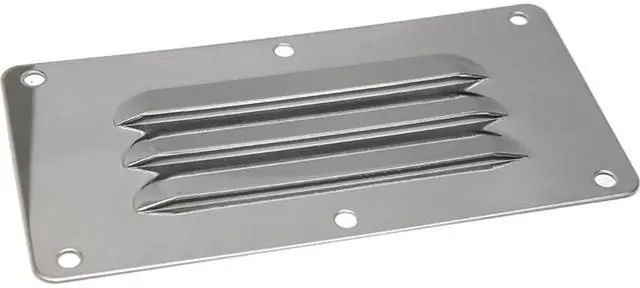 Alt view image 3 of 3 - SEA DOG STAINLESS STEEL  LOUVERED VENT 5" X 2 5/8"