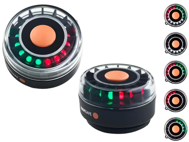 Alt view image 6 of 6 - Navisafe Portable Navilight Tricolor 2Nm W/Magnet Base