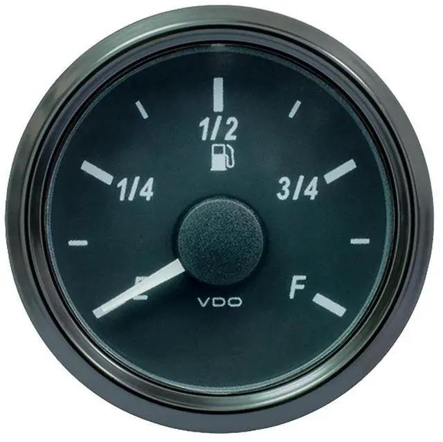 Alt view image 2 of 2 - VDO SingleViu 52mm (2-1/16") Fuel Level Gauge - E/F Scale 240-33 Ohm