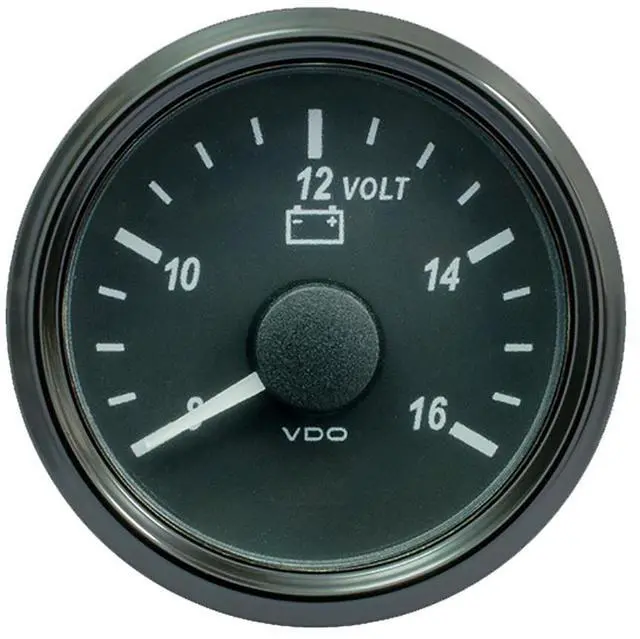 Alt view image 3 of 3 - VDO SINGLEVIU 52MM (2-1/16) VOLTMETER F/ 12V SYSTEMS