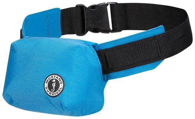 Alt view image 2 of 2 - Mustang Minimalist Inflatable Belt Pack - Azure Blue - Manual