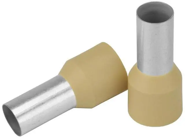 Main image of Pacer Beige 2 AWG Wire Ferrule - 16mm Length - 10 Pack
