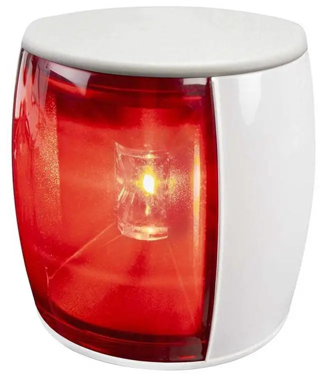 Main image of Hella Marine NaviLED PRO Port Navigation Lamp - White Shroud - Red Lens - 3NM