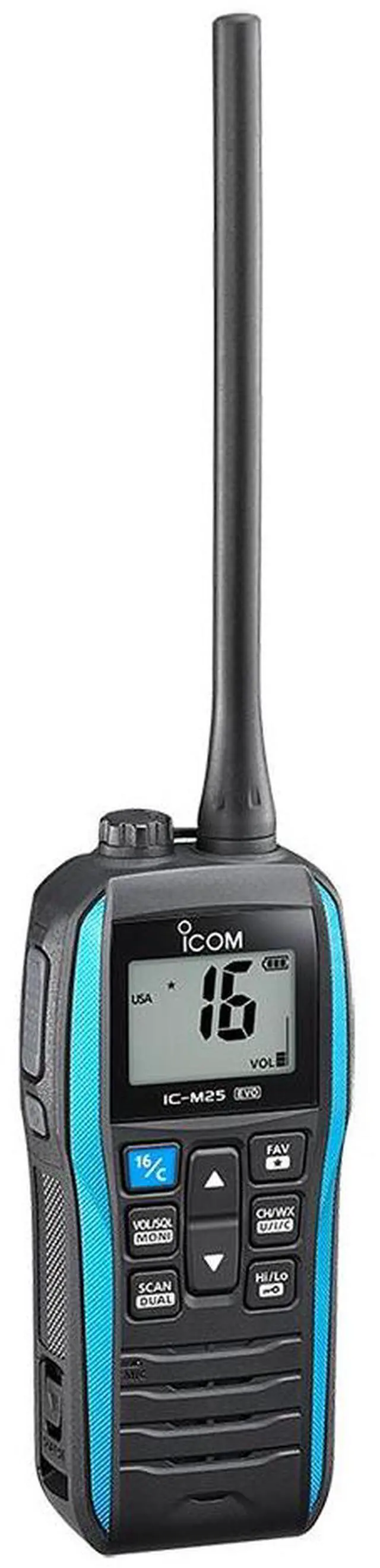 Main image of Icom M25 EVO Handheld VHF Radio - Blue