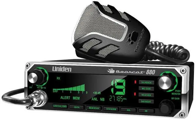 Alt view image 18 of 18 - Uniden Bearcat 880 CB Radio with 7 Color Backlit Display & NC Mic
