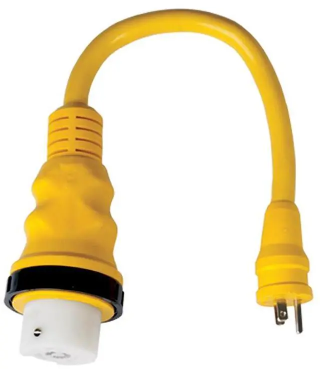 Alt view image 5 of 5 - Marinco 15A to 50A 125/250V Pigtail Adapter