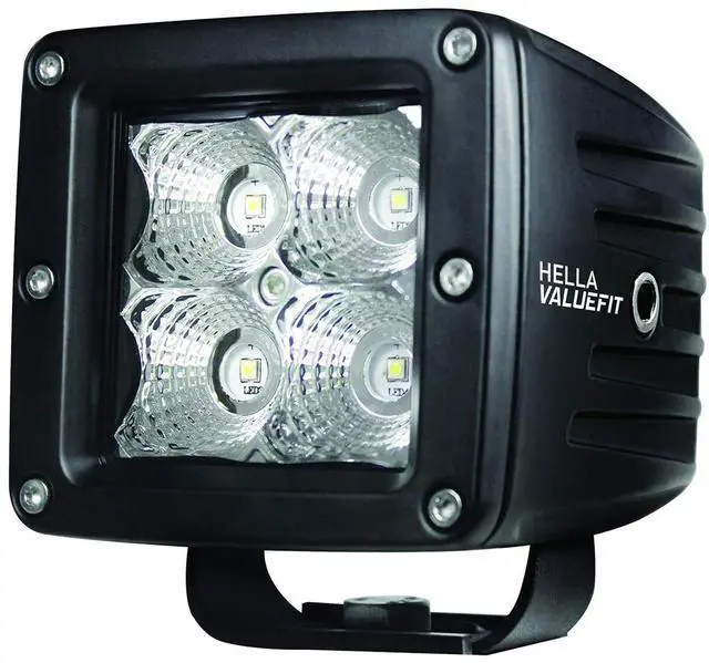 Alt view image 3 of 3 - Hella Marine Value Fit LED 4 Cube Flood Light - Black