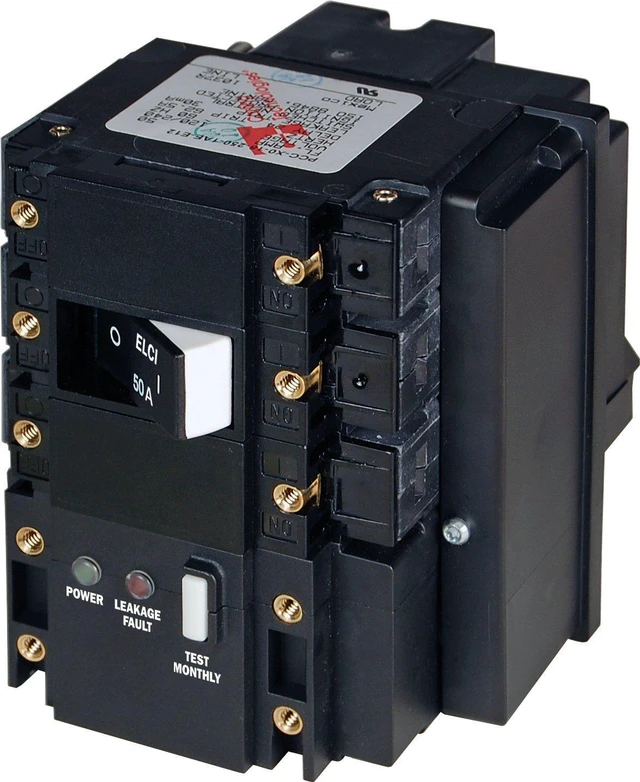 Alt view image 2 of 4 - Blue Sea C-Series Elci Main Circuit Breaker - 120/240V Ac 50A