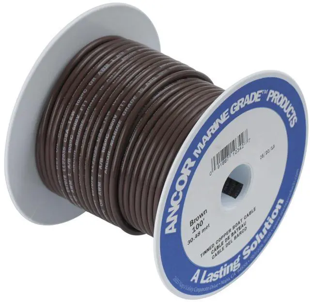Alt view image 5 of 5 - Ancor Brown 18 AWG Tinned Copper Wire - 500'