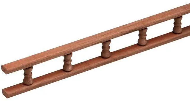 Alt view image 3 of 4 - Whitecap 60705 Teak 5' Standard Pin Rail