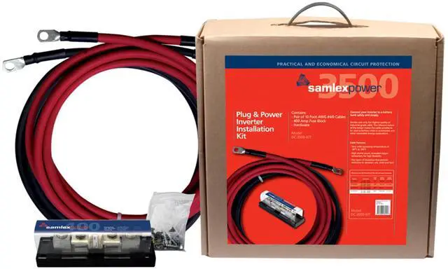 Alt view image 4 of 4 - Samlex America Samlex Solar DC-3500-KIT Inverter Installation Kit