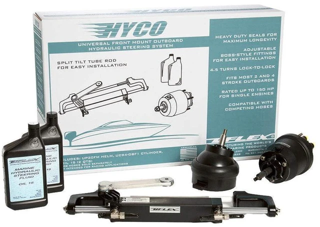 Alt view image 6 of 7 - Uflex HYCO 1.1T Front Mount OB Tilt Steering up to 150HP