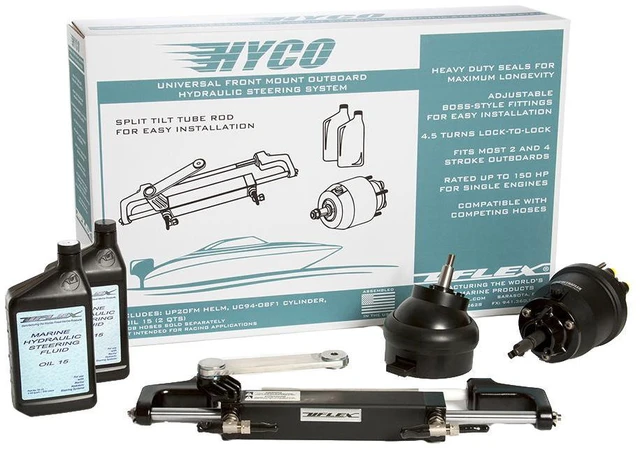 Alt view image 5 of 7 - Uflex HYCO 1.1T Front Mount OB Tilt Steering up to 150HP