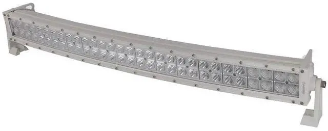 Alt view image 7 of 7 - Heise Dual Row Marine Led Curved Light Bar - 30"