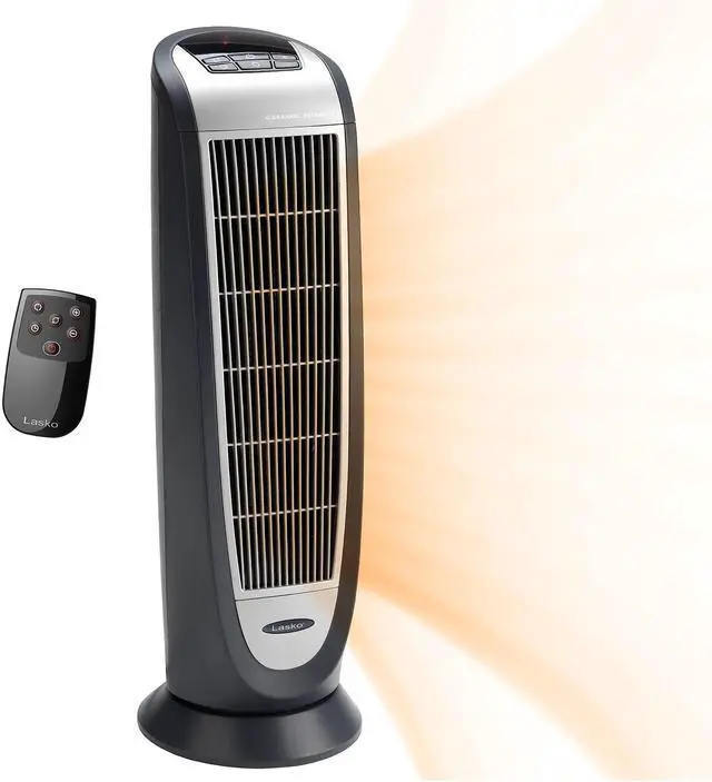 Alt view image 15 of 15 - Lasko 5160 Portable Electric 1500W Room Oscillating Ceramic Tower Space Heater