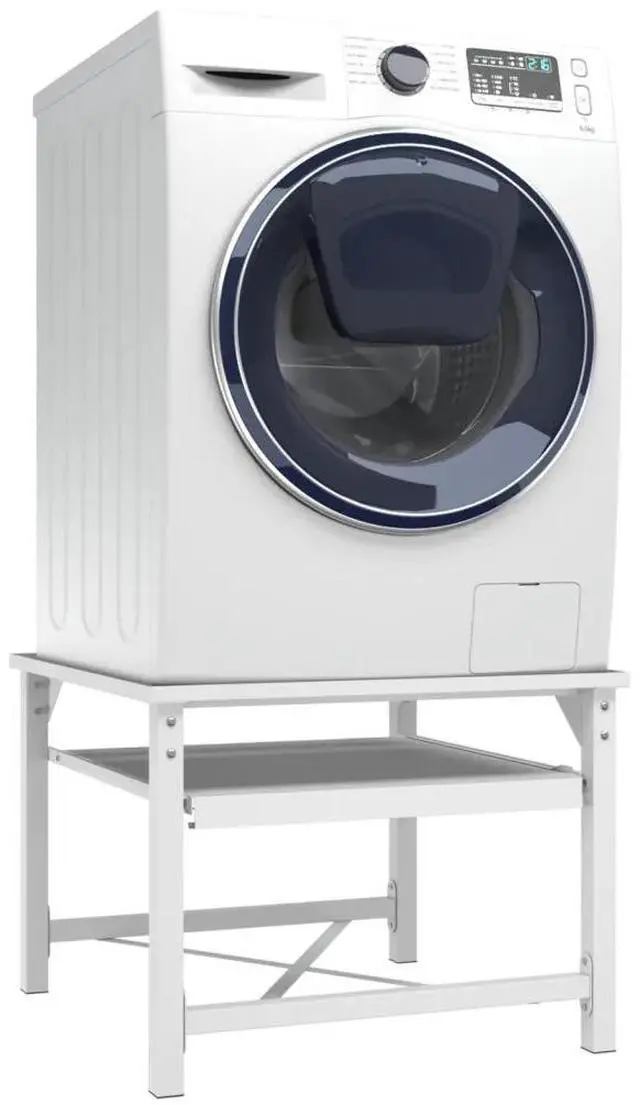 Alt view image 8 of 9 - vidaXL Double Washing and Drying Machine Pedestal White