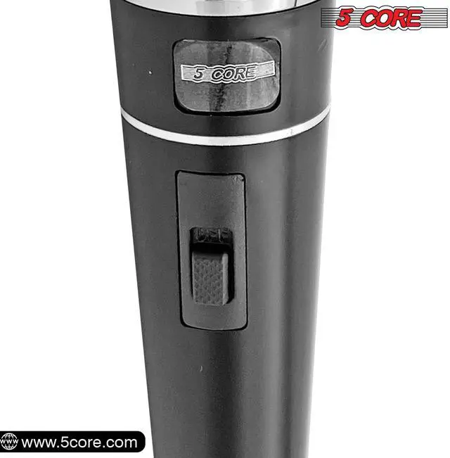 Alt view image 12 of 12 - 5 Core Microphone XLR Dynamic Mic Karaoke Singing Handheld Microfono Wired Professional Unidirectional 1/4 Plug In Cord Connection for Vocal DJ Music - PM 100