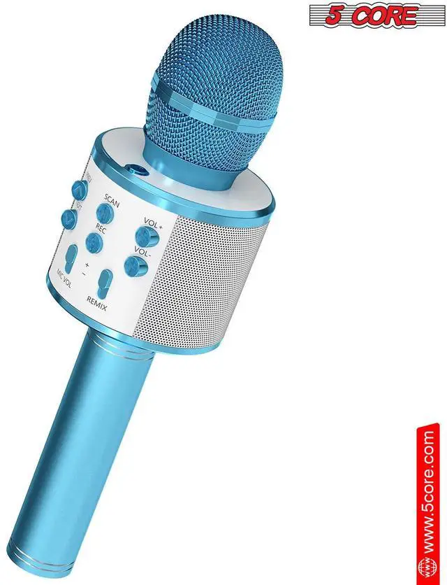 Alt view image 10 of 10 - 5 Core Wireless Karaoke Microphone Bluetooth Mic Portable Handheld Microfonos Inalambricos