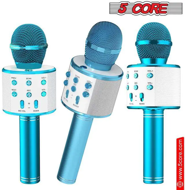 Alt view image 9 of 10 - 5 Core Wireless Karaoke Microphone Bluetooth Mic Portable Handheld Microfonos Inalambricos