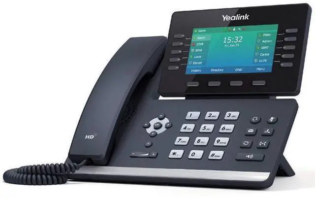 Alt view image 16 of 16 - Yealink SIP-T54W IP Phone Corded/Cordless Wall Mountable Desktop Gray